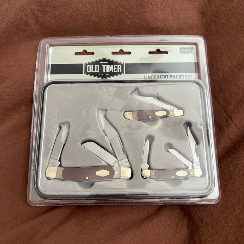Multi-Tool Knife Set - Brown and Silver